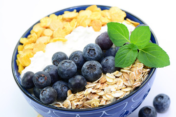 Blaubeeren Haferflocken