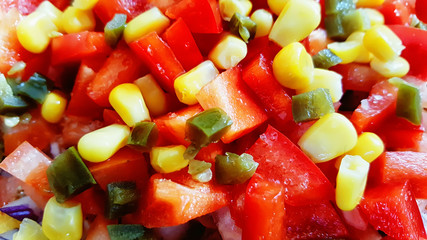 Fresh salad with vegetables