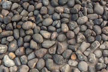 abstract sea stone texture. sea pebbles