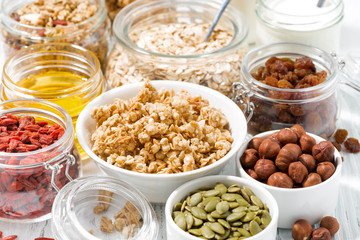 fresh ingredients for healthy breakfast