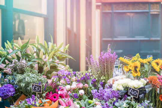 Flower Stall Retro Style