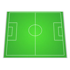 Soccer field, top view. Vector illustration for your design.