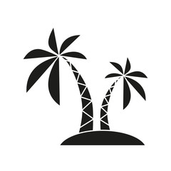 Palm black icon