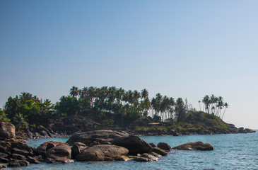 Hill top on a beach side