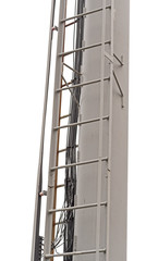 Tower of cellular on white