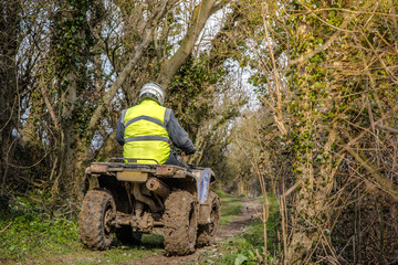 Obraz premium Passage difficile pour les quads