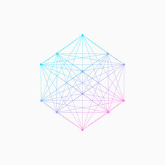 Abstract geometric figure. Vector illustration