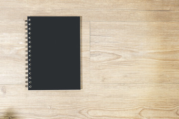 black book on table top