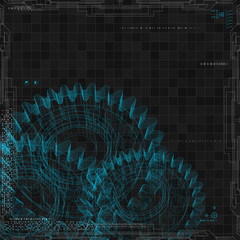 Abstract technology background. Vector illustration