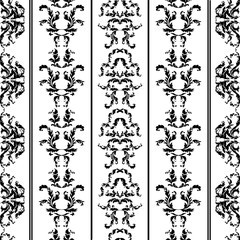 vector baroque seamless pattern