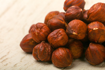 Hazelnut heap