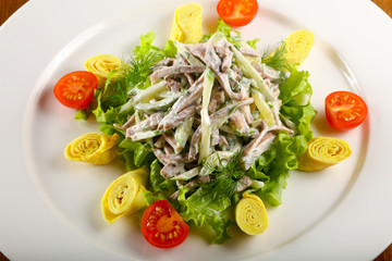 Tongue salad