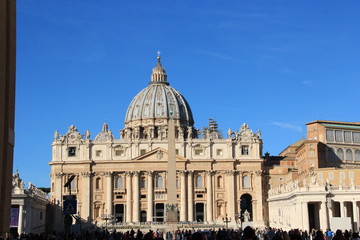 Fototapeta na wymiar Place Saint-Pierre, Vatican
