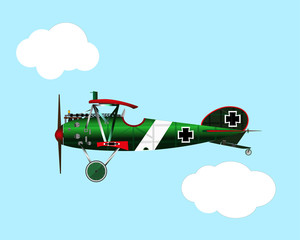 Obraz na płótnie Canvas old biplane Albatros