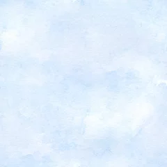 Kissenbezug seamless sky blue watercolor background. hand drawn illustration. © Timofey
