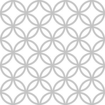 Cute seamless vector pattern with geometric petals