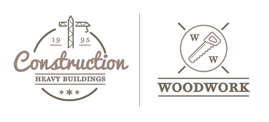 Set of Raster Construction Building Icons Home and Repair can be used as Logo or Icon in premium quality