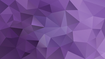 vector abstract irregular polygonal background - triangle low poly pattern - ultra violet and lavender purple color