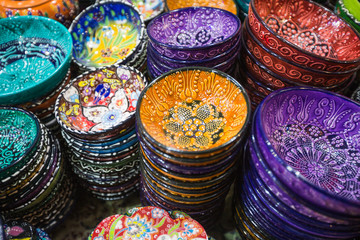 Beautiful colorful arabic bowls
