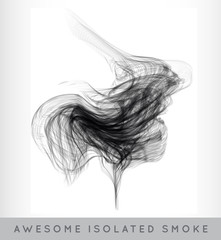 Raster Realistic Cigarette Smoke or Fog or Haze with Transparency Isolated can be used with any Background