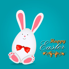 Have Yourself a Very Happy Easter. Easter Bunny Ears Vector
