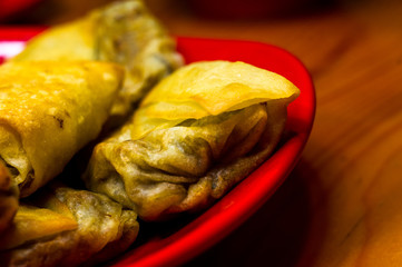 pancakes stuffed with mushrooms