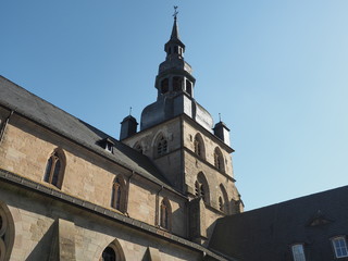 Fototapeta na wymiar Benediktinerabtei St. Mauritius - Abtei Tholey in Tholey im Saarland ist ein Benediktinerkloster im Bistum Trier 