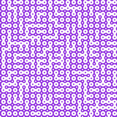 Seamless pattern from connected circles. Technological concept background with modern colored integrated metaballs for your web-site. Vector illustration