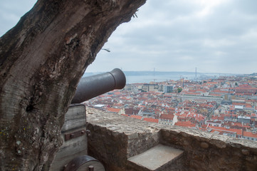 Fototapeta na wymiar Castelo de São Jorge in Lissabon