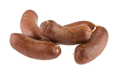 sausages isolated on white background