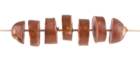 sausages isolated on white background
