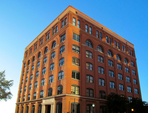 Sixth Floor Museum At Dealey Plaza In Dallas,Texas, USA.
Open Free View Of Historic Building Facade Of City Center District.