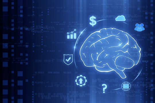 Creative tech brain wallpaper