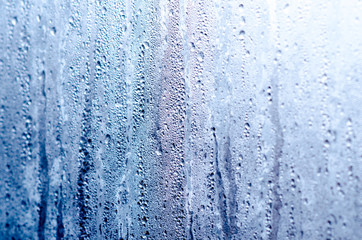 Fototapeta premium Rain texture on a window