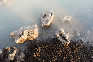 Southern Iceland and famous hot spring water Blue Lagoon