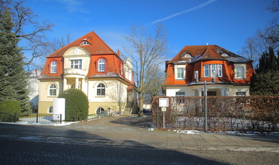 Two historic villas, listed as monuments in Greifswald, Germany