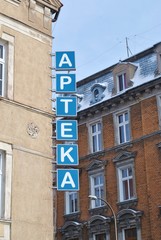 Szyld "Apteka"