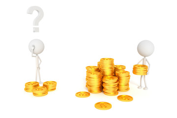 How to get more money. 3D rendering.