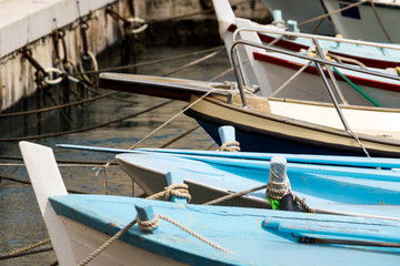 Sfondo con barche in porto