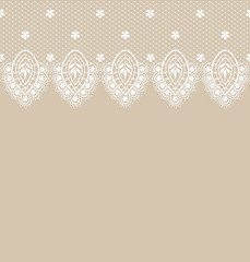 card with lace