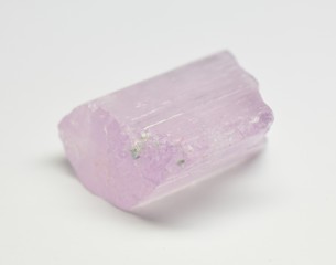 Kunzite natural rough gemstone crystal