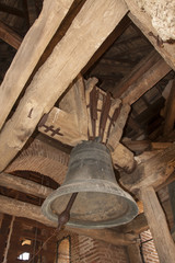 Obraz premium Bell of the Church of San Miguel, XVI century. Grajal de Campos. Spain
