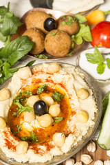 Hummus and falafel