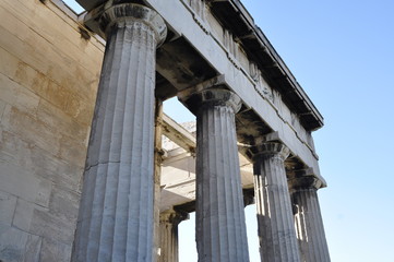 Naklejka premium Temple of Hephaestus in Ancient Agora of Athens, Greece