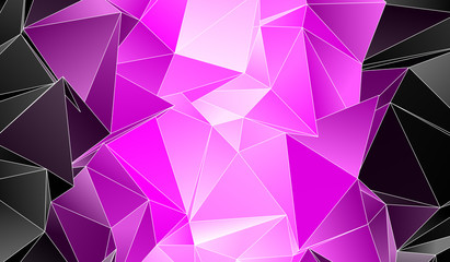 Fototapeta premium Polygonal background. Abstract triangulated texture
