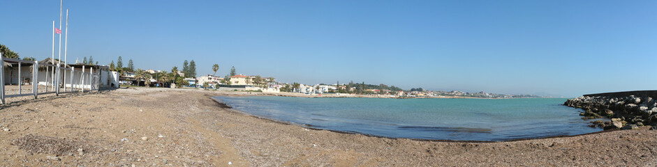 Fototapeta na wymiar Spiaggia Siciliana d'inverno
