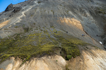 Volcanic mountains of Landmannalaugar in Fjallabak Nature Reserve. Iceland