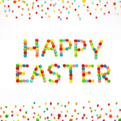 Obraz premium Creative Greeting card Happy Easter