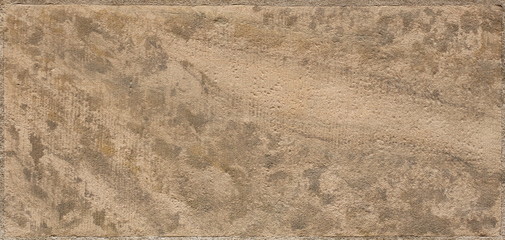 Macro shot of a beige sandstone brick