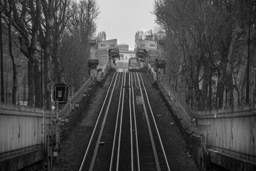 Fototapeta premium metro paris extérieur